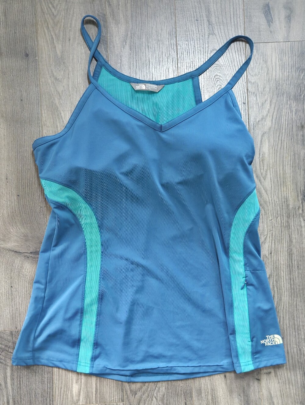 The North Face Blue and Teal Women's Athletic Rio Tank